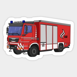 Fire department fire truck Sticker